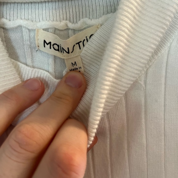 White collared undershirt - Picture 2 of 3